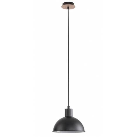 Lámpara colgante Arden 1L E27 negro - Jueric