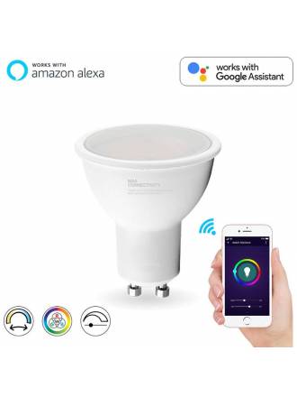 Bombilla inteligente LED 5w GU10 WIFI RGB+W - Maslighting