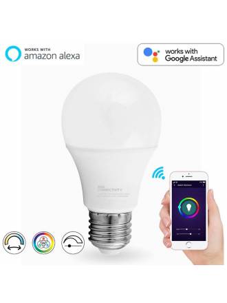 Bombilla inteligente LED 9w E27 WIFI RGB+W - Maslighting