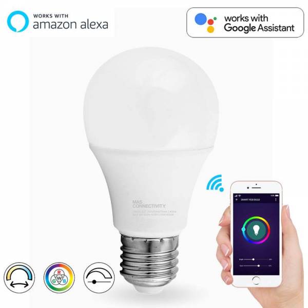 Bombilla Inteligente WiFi LED RGBW E27 9W - Smartfy