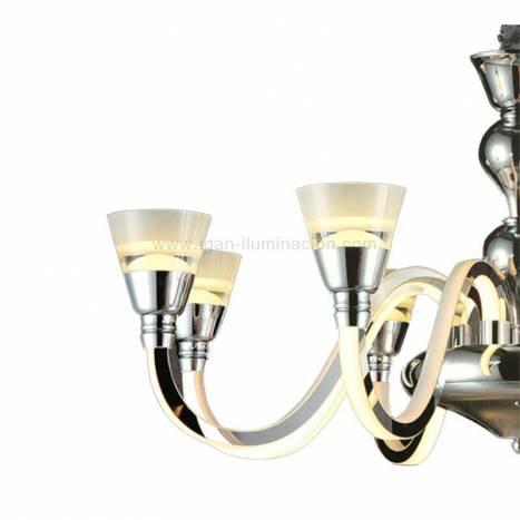 Lámpara colgante Chandelier 8L 96w LED - Kelektron