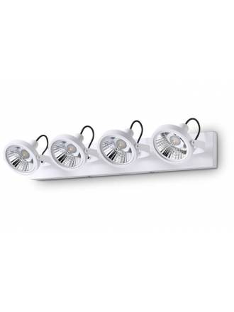 Regleta de focos Glim 4L GU10 LED 13w - Ideal Lux