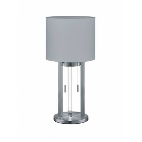 TRIO Tandori LED white fabric table lamp