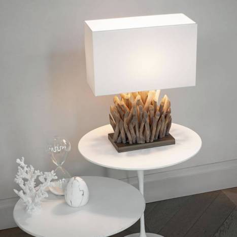 IDEAL LUX Snell wood table lamp