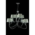 MANTRA Mara pendant lamp 8L chrome white