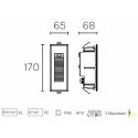 Empotrable pared Micenas LED 17x6 - Leds C4