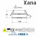 Foco empotrable Caudal LED 12w 360° - Xana