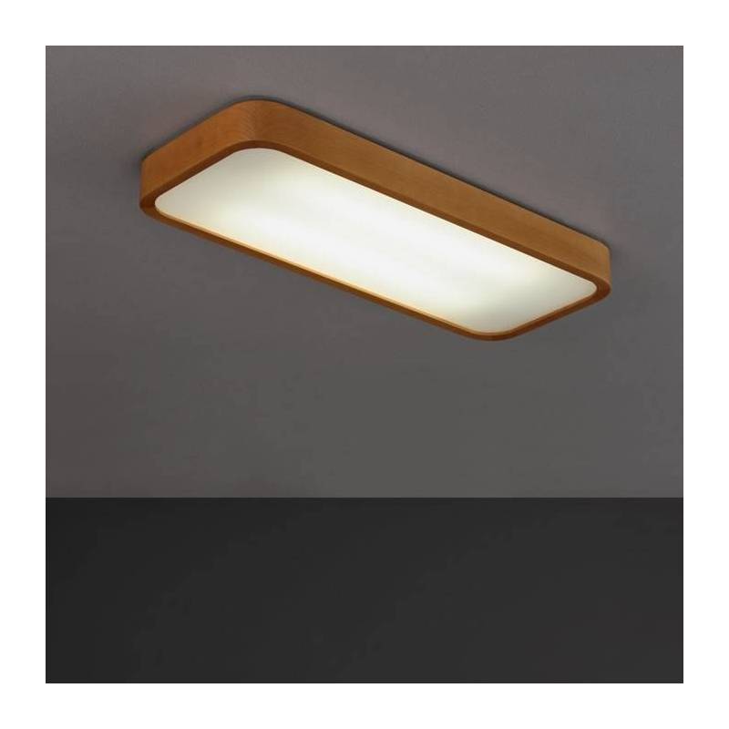 Plafon Madera Led 6w 15x15cm Ideal Living Cocina Pasillo