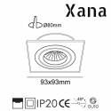XANA Nalon GU10 360° recessed light white