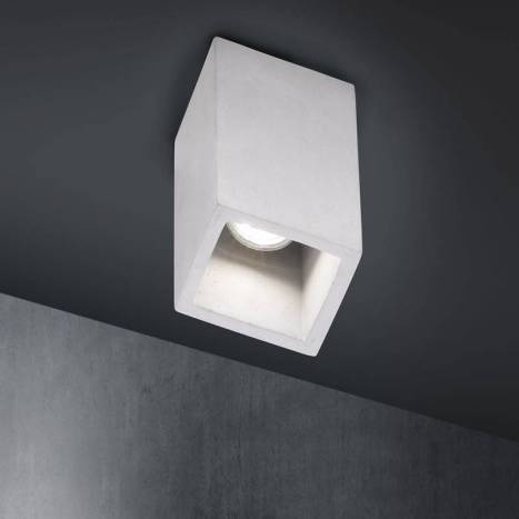 TRIO Cube GU10 concrete surface lamp