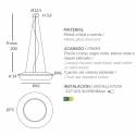 OLE by Fm Banyo 3L E27 75cm pendant lamp cord