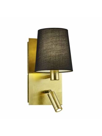 Aplique de pared Marriot E14 + LED oro - Trio