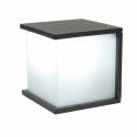 LUTEC Box Cube E27 IP44 wall lamp
