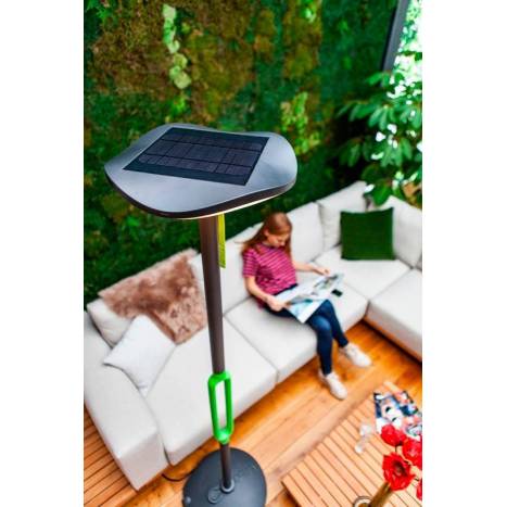 Lámpara de pie Poppy solar + altavoz - Lutec