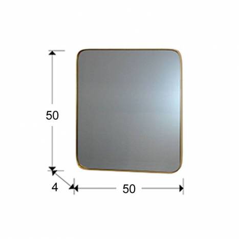 SCHULLER Orio 50x50 wall mirror