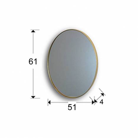 Espejo de pared Orio 61x51 - Schuller