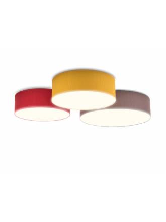 ILUSORIA Madras E27 fabric ceiling lamp