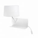 Aplique de pared Handy derecha blanco con lector de Faro