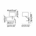 FARO Handy right wall lamp with LED reader