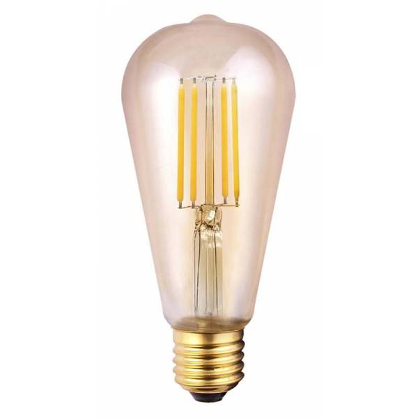MANTRA Amber ST64 LED E27 bulb 6.5w