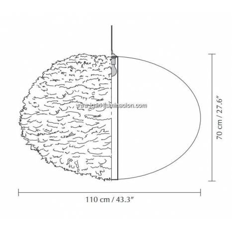 Lámpara Eos XX-Large Ø110cm - Umage