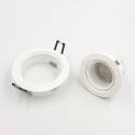 BPM Titan round recessed light white aluminium