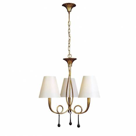 Mantra Paola pendant lamp 3L gold