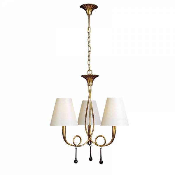 Mantra Paola pendant lamp 3L gold