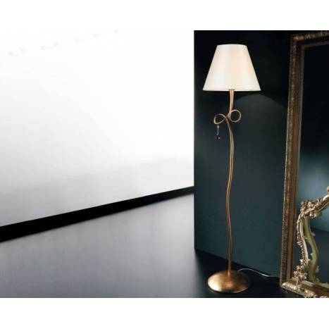Mantra Paola floor lamp 1L gold