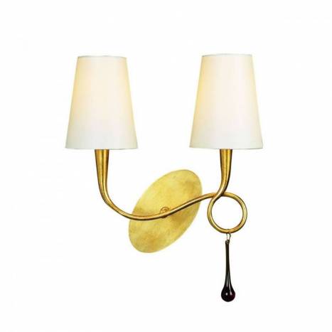 Mantra Paola wall lamp 2 arms 2L gold Mantra Paola wall lamp 2 arms 2L gold
