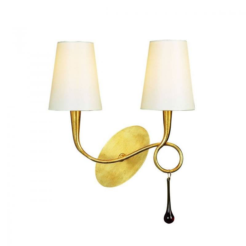 Mantra Paola wall lamp 2 arms 2L gold Mantra Paola wall lamp 2 arms 2L gold