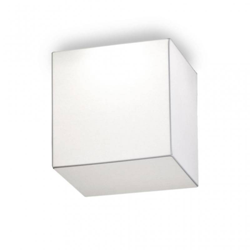 OLE by FM Block ceiling lamp 50x50 white fabric