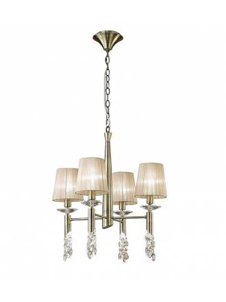 Mantra Tiffany pendant lamp 4L chrome