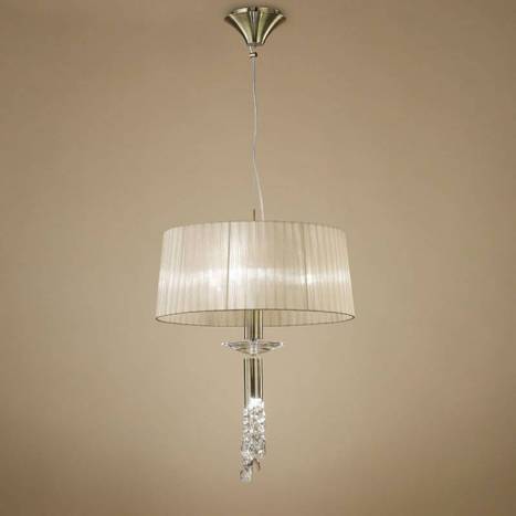 Mantra Tiffany pendant lamp 46cm chrome