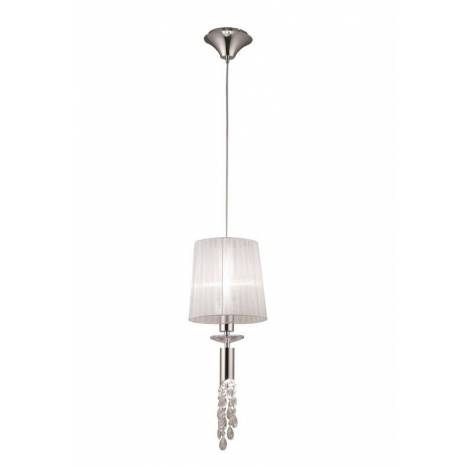 Lampara colgante Tiffany 1 pantalla cromo de Mantra Lampara colgante Tiffany 1 pantalla cromo de Mantra