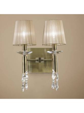 Mantra Tiffany wall lamp 2 lampshade chrome