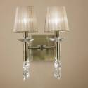 Mantra Tiffany wall lamp 2 lampshade chrome