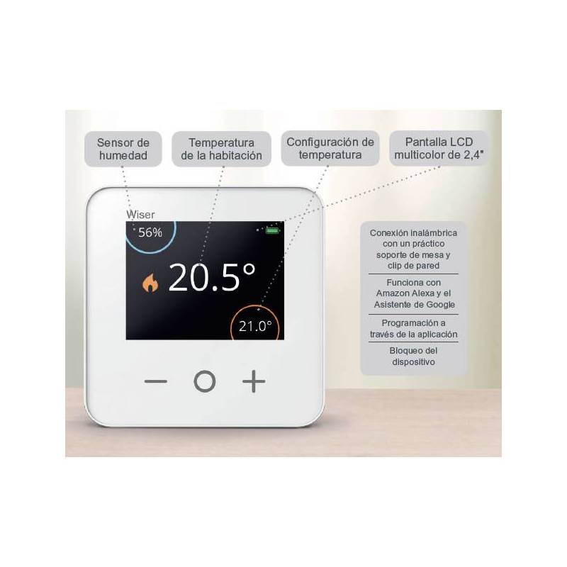 Termostato digital frío/calor CM1 de superficie 