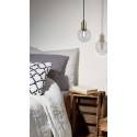 TRIO Nacho 1L black & gold pendant lamp