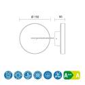 Aplique de pared Bora LED 9.6w IP54 - Mantra
