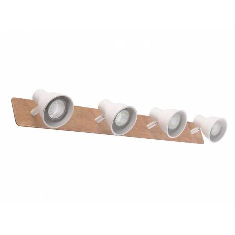Regleta de focos Miko 4L GU10 blanco - Jueric