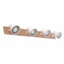 Regleta de focos Miko 4L GU10 blanco - Jueric