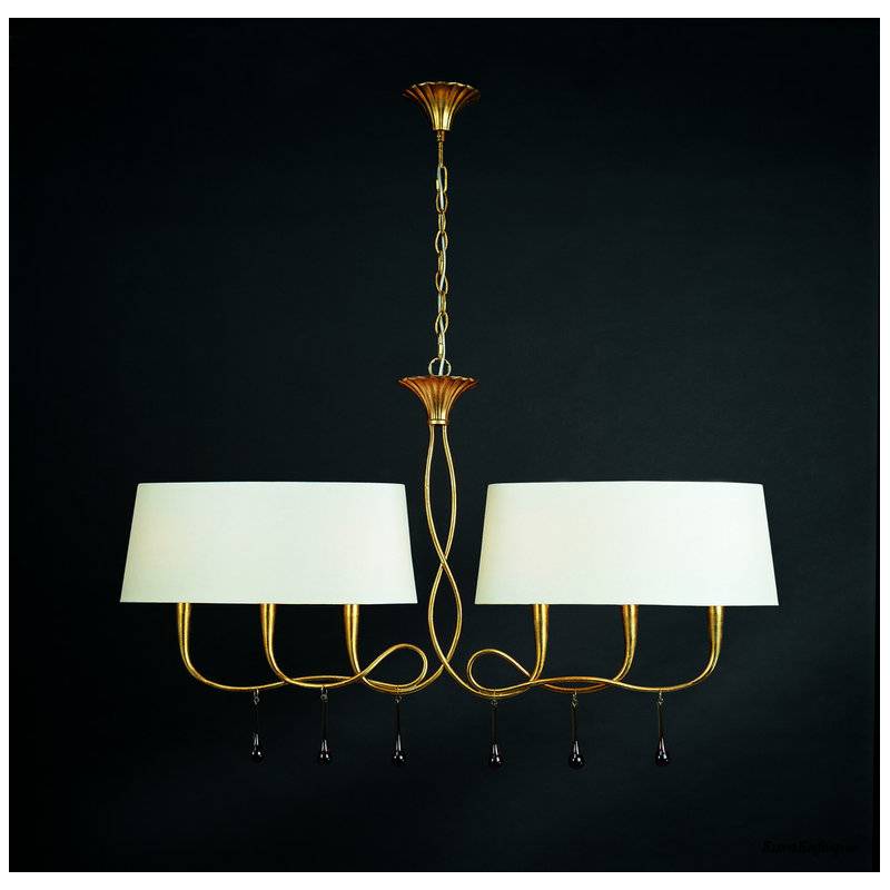 Mantra Paola pendant lamp 2 arms 6L gold Mantra Paola pendant lamp 2 arms 6L gold