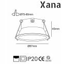 XANA Bulnes GU10 recessed light white