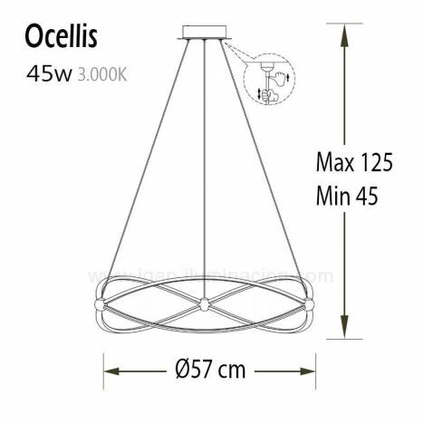 SCHULLER Ocellis LED pendant lamp