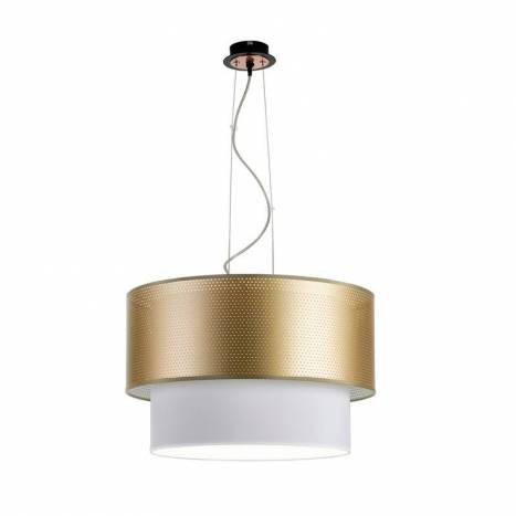 ILUSORIA Perfo 3L fabric pendant lamp