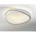 Plafon de techo Leda 3 luces cromo brillo y cristal Schuller