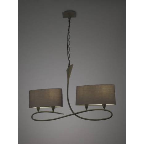 Mantra Lua pendant lamp 4L grey 4L E27