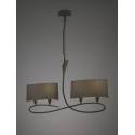 Mantra Lua pendant lamp 4L grey 4L E27