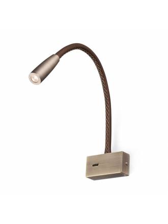 FARO Lead 3w LED wall lamp leather